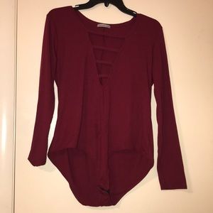 Maroon bodysuit brand new ‼️